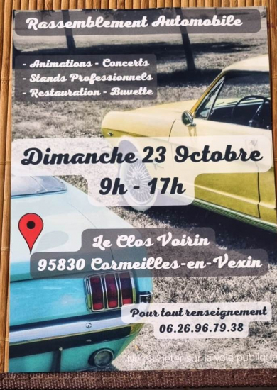 Rassemblment automobile à Cormeilles en vexin 2231022