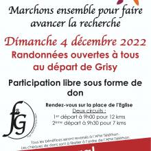 Dimanche 1er décembre : téléthon à Grisy-les-Plâtres avec le foyer rural du villageage.