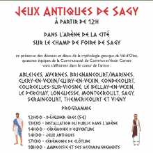 Samedi 29 juin : jeux antiques de Sagy