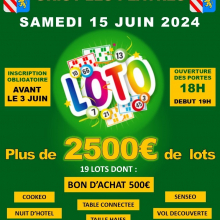 Samedi 15 juin : Jeu de LOTO à Grisy-les-Plâtres