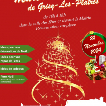 Dimanche 24 novembre : marché de Noël à Grisy-les-Plâtres.
