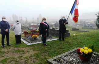 Anniversaire de l'armistice de 1918 le 11 novembre 2020 à Grisy